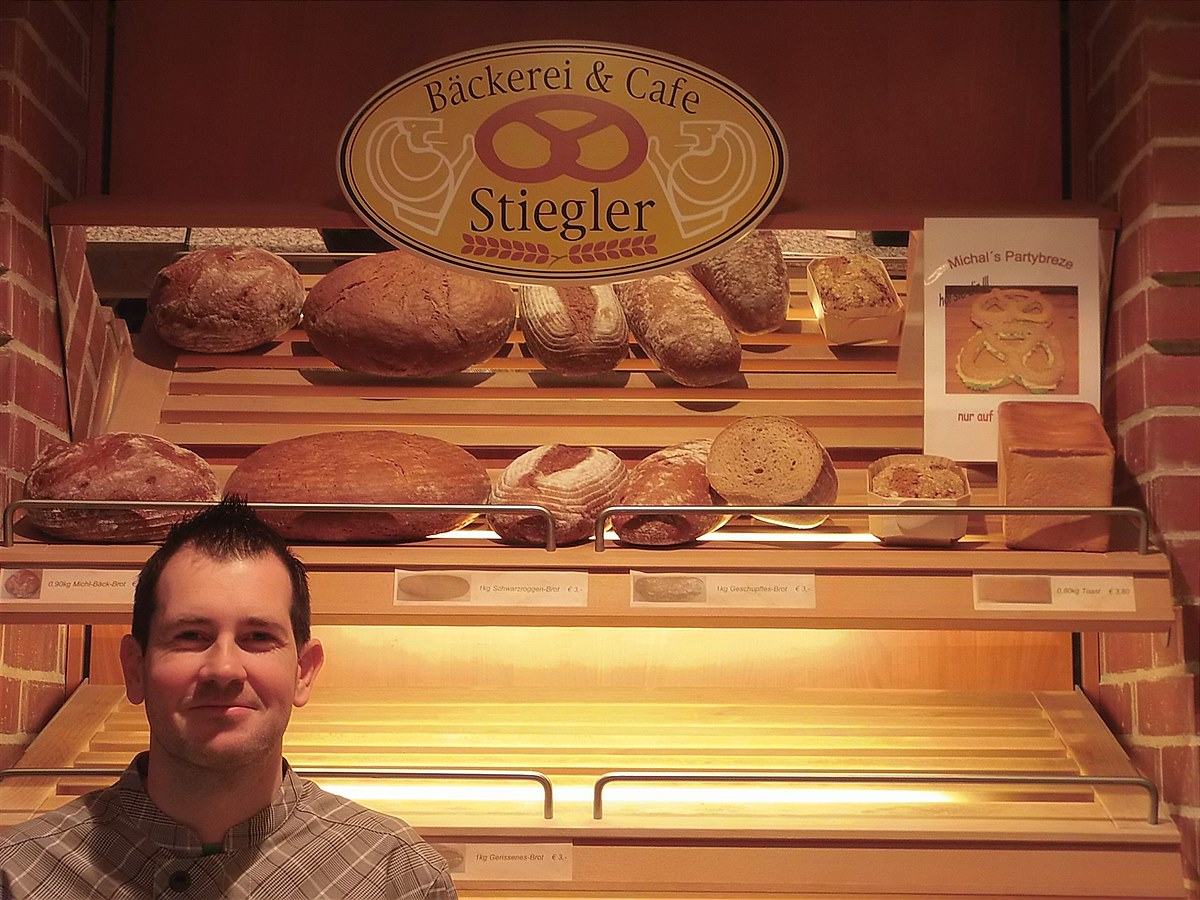 Florian Stiegler mit seinen ausgezeichneten Brotsorten