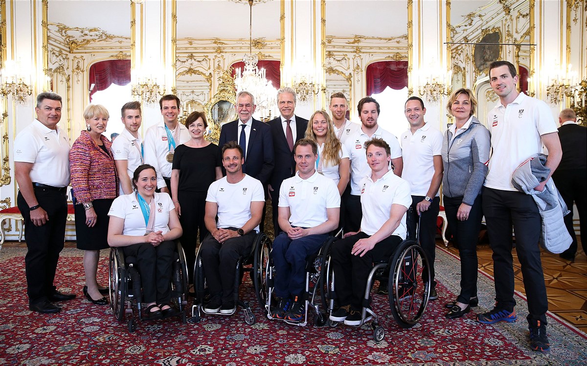 Ehrung des Österreichischen Paralympischen Teams