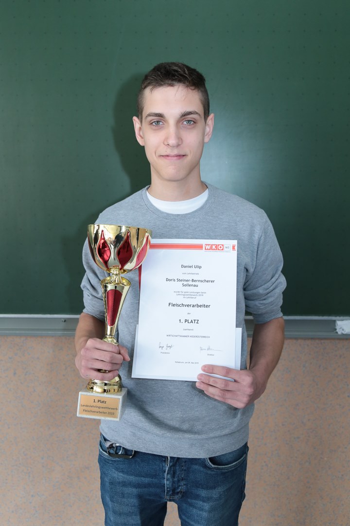 Der Gewinner des Lehrlingswettbewerbes, Daniel Ulip