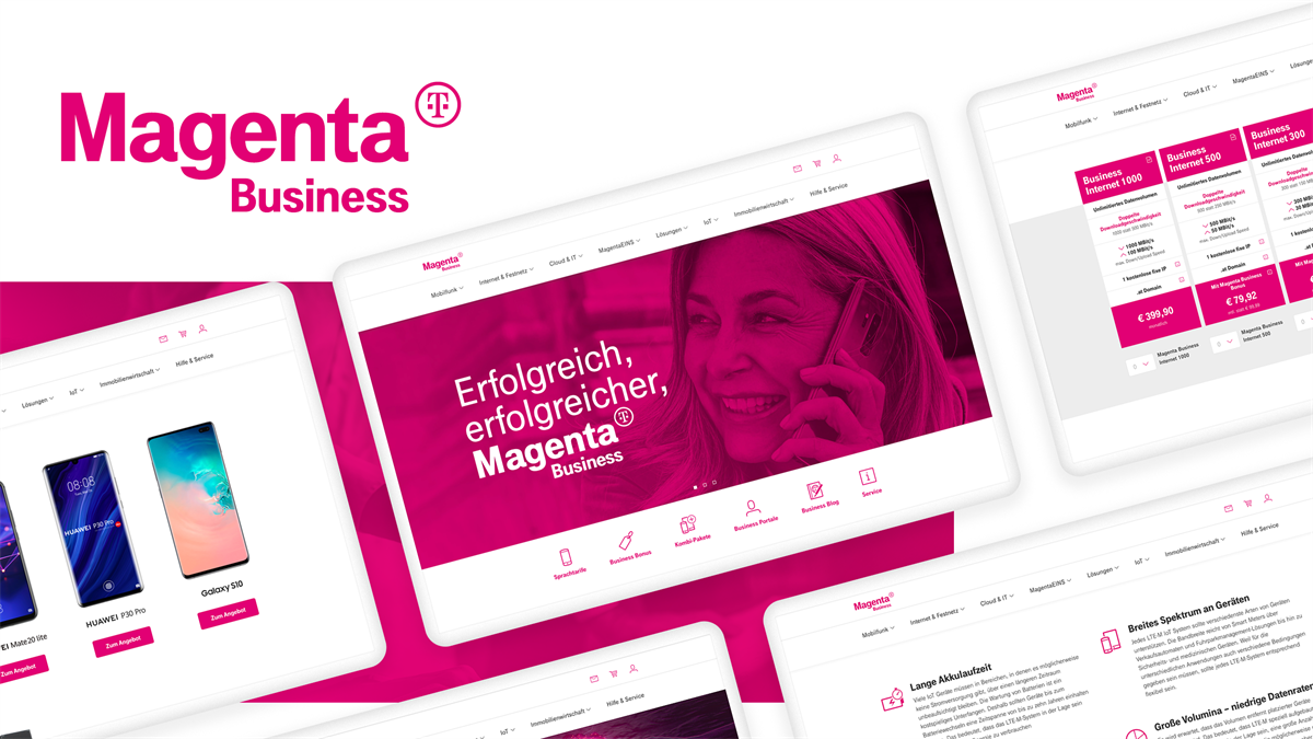 Magenta Website Business Desktop