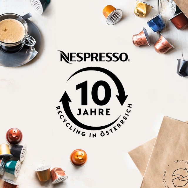 Jubiläumsevent mit nachhaltiger Wirkung:  Zehn Jahre Nespresso Recycling in Österreich