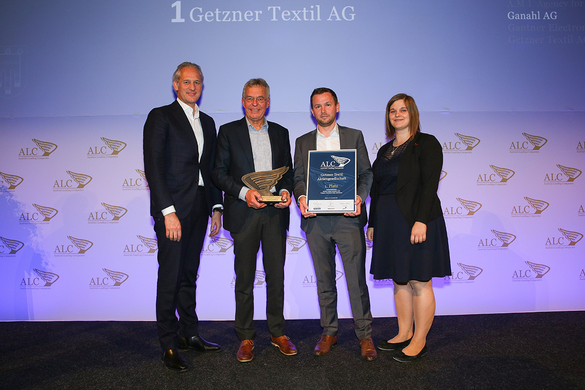 1. Platz Kategorie international tätige Unternehmen - Getzner Textil AG 