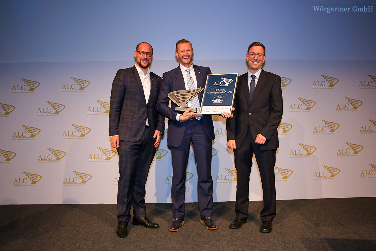 1. Platz Kategorie national tätige Unternehmen „Kleinbetriebe“ - FB Ketten Handels GmbH 