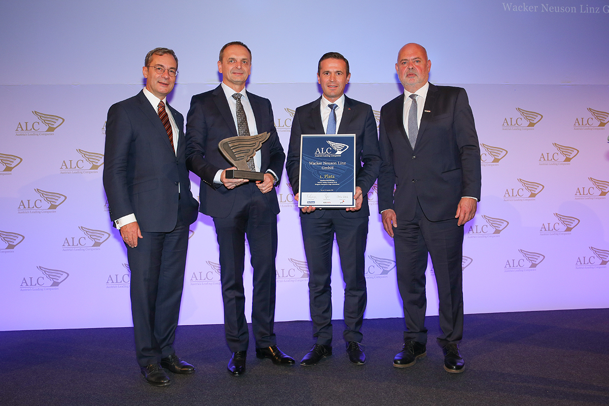 1. Platz Kategorie international tätige Unternehmen - Wacker Neuson Linz GmbH 