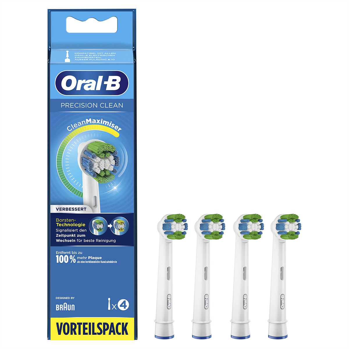 Oral-B Aufsteckbürsten Precision Clean mit CleanMaximiser