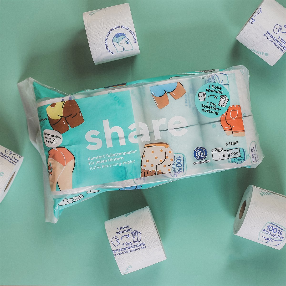 share bringt Toilettenpapier auch in den österreichischen Handel