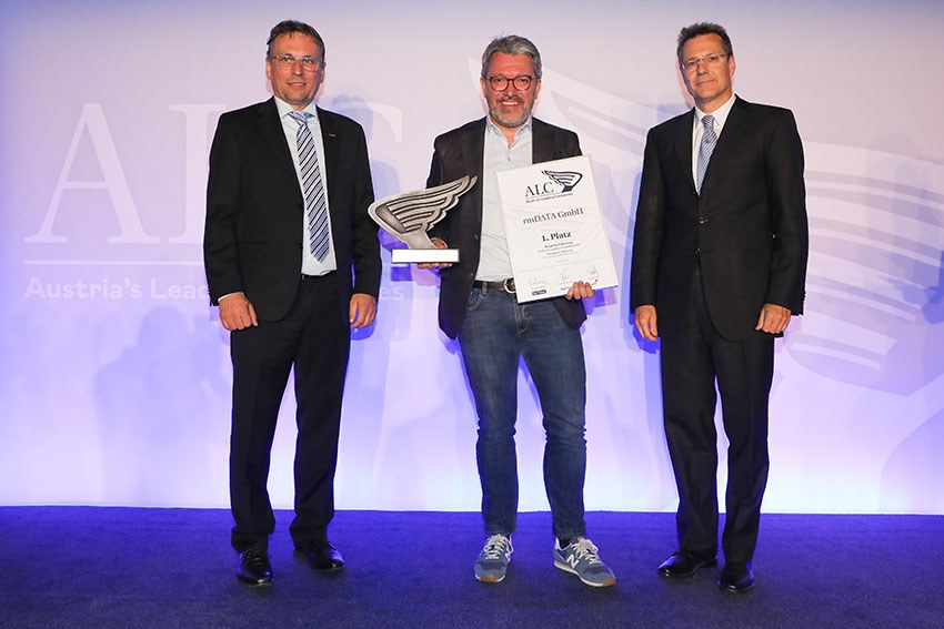 1. Platz, Kategorie National Kleinbetriebe: rmData GmbH 