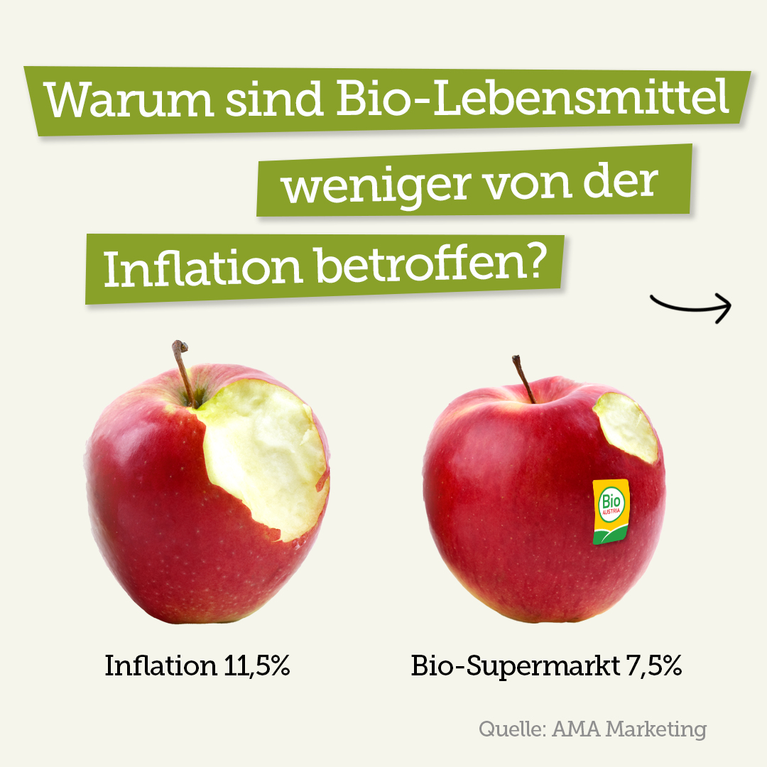 Warum sind Bio-Lebensmittel weniger von der Inflation betroffen? 