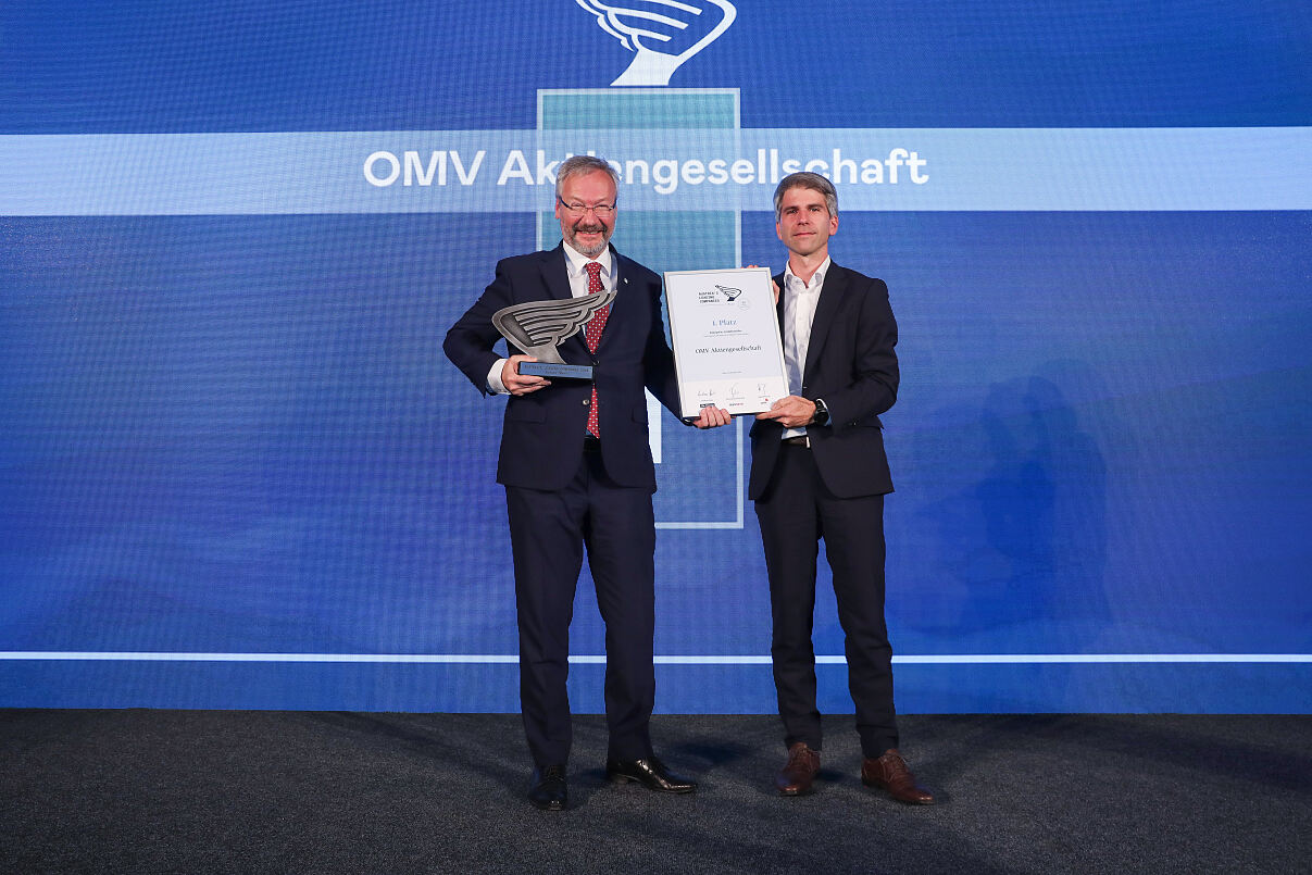 1. Platz Großbetriebe Wien an OMV AG